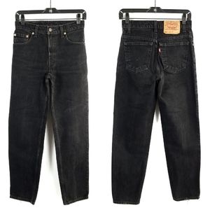 Vintage Levi 550 Black High Waisted Mom Jeans